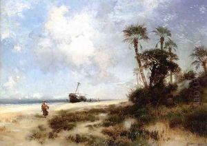Fort George Island I by Thomas Moran