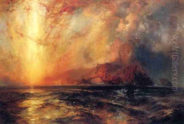 Fiercely the Red Sun Descending, Burned His Way across the Heavens - view 1