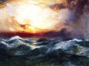 Sunset after a Storm by Thomas Moran