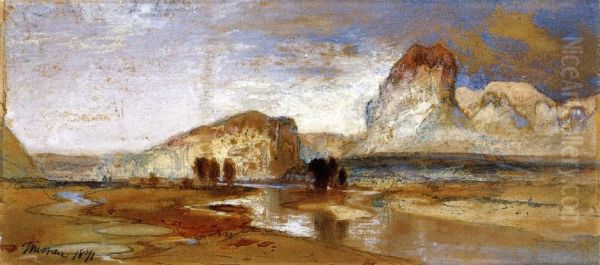 First Sketch Made in the West at Green River, Wyoming - view 1