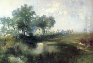 Misty Morning, Appaquogue by Thomas Moran