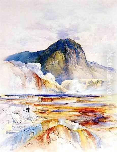 The Hot Springs of Gardiners River, Upper Pools - view 1
