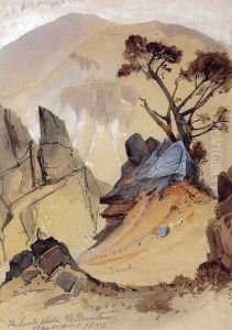 The Devils Slide Yellowstone by Thomas Moran