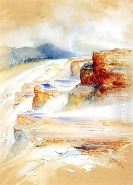 The Hot Springs of Gardiners River, Dianas Baths - view 1