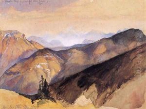 The Yellowstone Range from near Fort Ellis by Thomas Moran