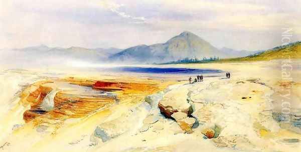 The Great Hot Springs, Gardiners River - view 1