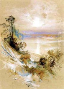 The Yellowstone River, at its Exit from the Yellowstone Lake by Thomas Moran