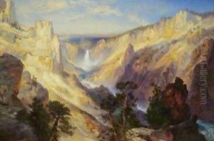 Grand Canyon of the Yellowstone Wyoming by Thomas Moran