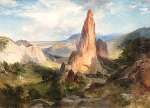 Glen Eyrie, Garden of the Gods, Colorado by Thomas Moran
