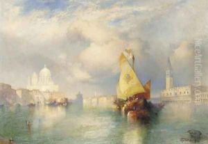 A View of the Doge's Palace by Thomas Moran