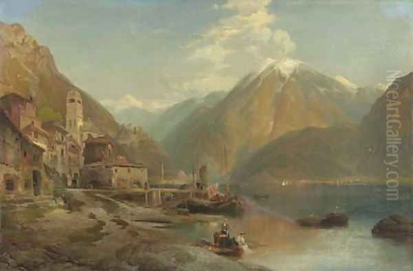 European Lake Scene - view 1