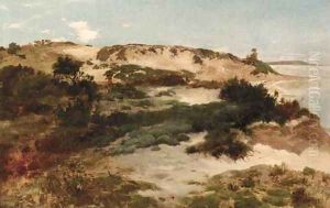Hunter in a Landscape by Thomas Moran