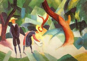 Children with Goat (Kinder mit Ziege) 1913