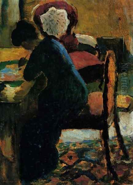 Elisabeth At The Desk - view 1