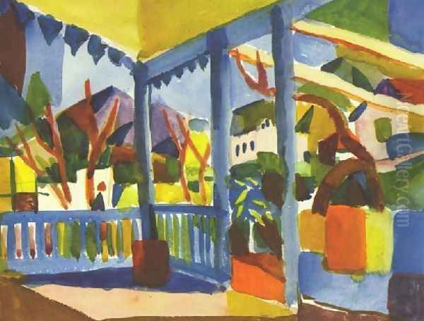 Terrace Of The Country House In St Germain - view 1