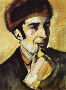 Portrait of Franz Marc (Bildnis Franz Marc) 1910