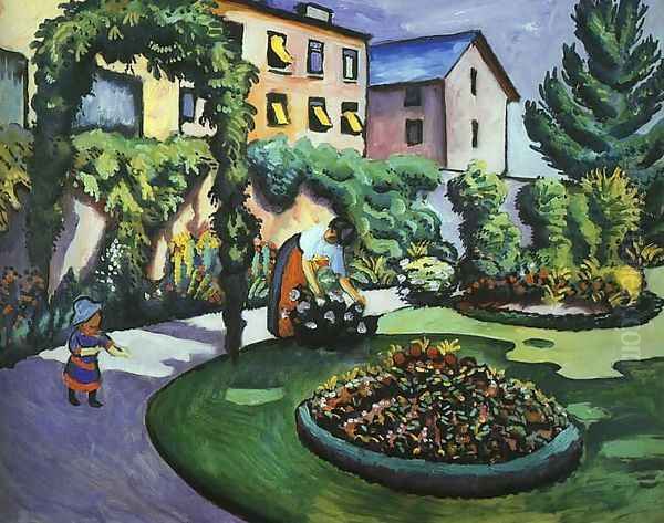 The Mackes' Garden at Bonn 1911 - view 1