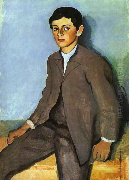 Farmboy from Tegernsee (Tegernseer Bauernjunge) 1910 - view 1