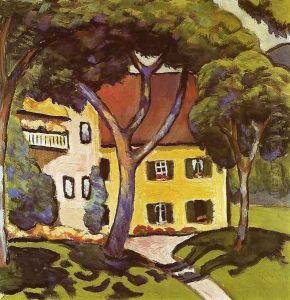 Staudacher's House at Tegernsee by August Macke