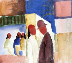 On the Street by August Macke