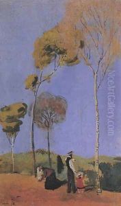 Spaziergänger by August Macke
