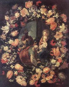 Adoration of the Magi (in Garland) by Carlo Maratti