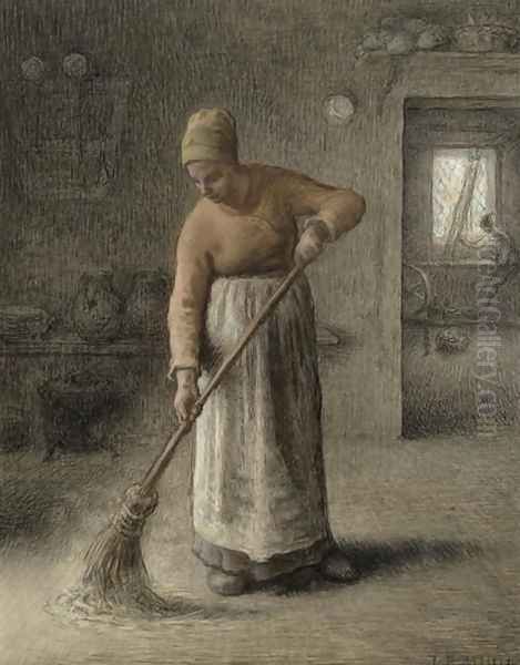 A Farmer's wife sweeping, 1867 - view 1
