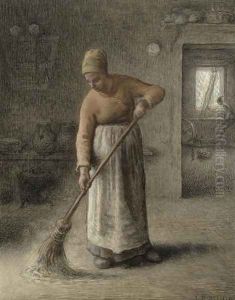 A Farmer's wife sweeping, 1867