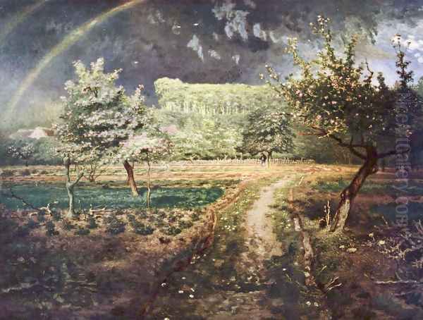 Paysage de printemps avec arc-en-ciel (Le Printemps) - view 1