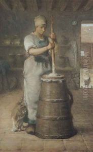 Churning Butter, 1866-68