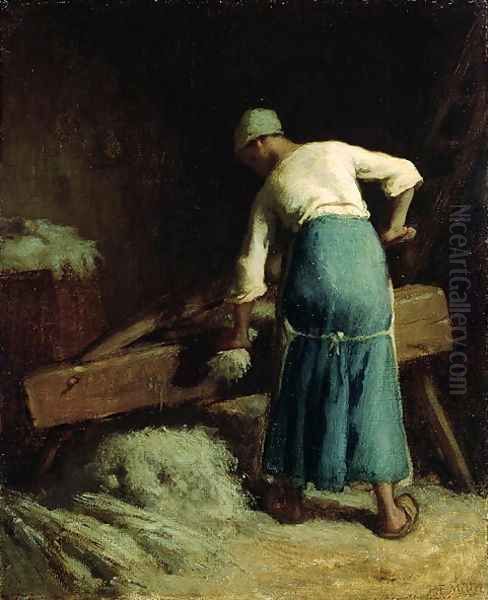 Breaking Flax, c.1850-51 - view 1