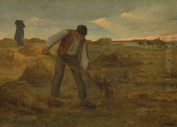 Peasand Spreading Manure - view 1