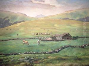 Grazing in the Vosges by Jean-Francois Millet