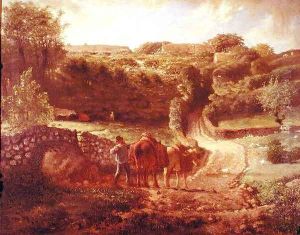 The Cousin Hamlet at Greville, c.1865-73 by Jean-Francois Millet