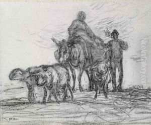 Return from the Fields, 1873 by Jean-Francois Millet