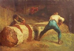 The Wood Sawyers, 1848 by Jean-Francois Millet