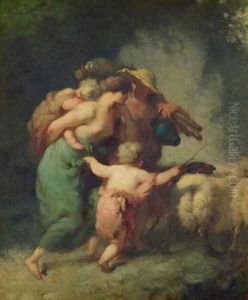 The Return of the Flock by Jean-Francois Millet