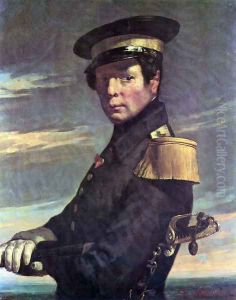 Portrait of a Marine officer by Jean-Francois Millet