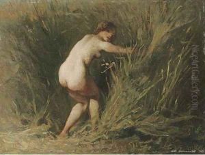 Nymphe dans les roseaux by Jean-Francois Millet