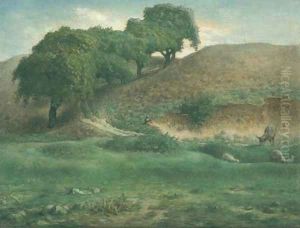 Path through the Chestnut Trees, Cusset by Jean-Francois Millet