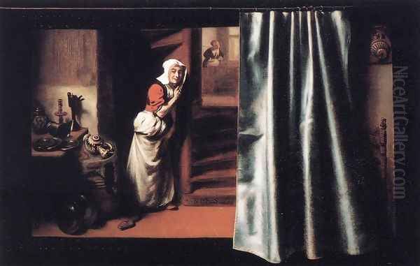 Eavesdropper with a Scolding Woman 1655 - view 1
