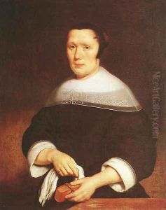 Portrait of a Woman 1667 by Nicolaes Maes