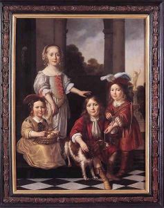 Portrait of Four Children 1657 by Nicolaes Maes