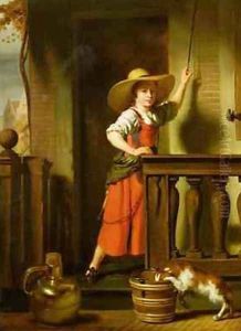 A Woman Selling Milk by Nicolaes Maes