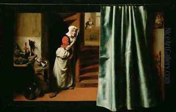 Eavesdropping on a Woman Scolding 1655 - view 1