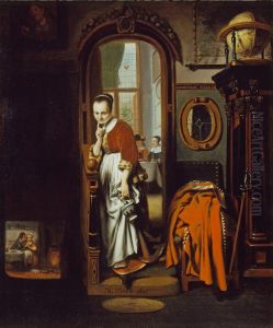 The Listening Housewife by Nicolaes Maes
