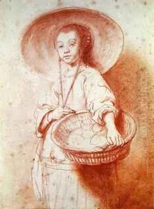Young Girl with a Basket by Nicolaes Maes