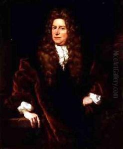 Portrait of a gentleman in a brown cloak by Nicolaes Maes