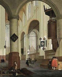 Interior of the Oude Kerk in Delft (1)