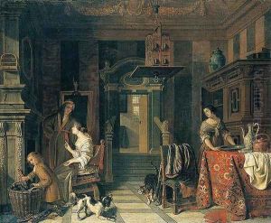 Interior of a Townhouse by Cornelis De Man